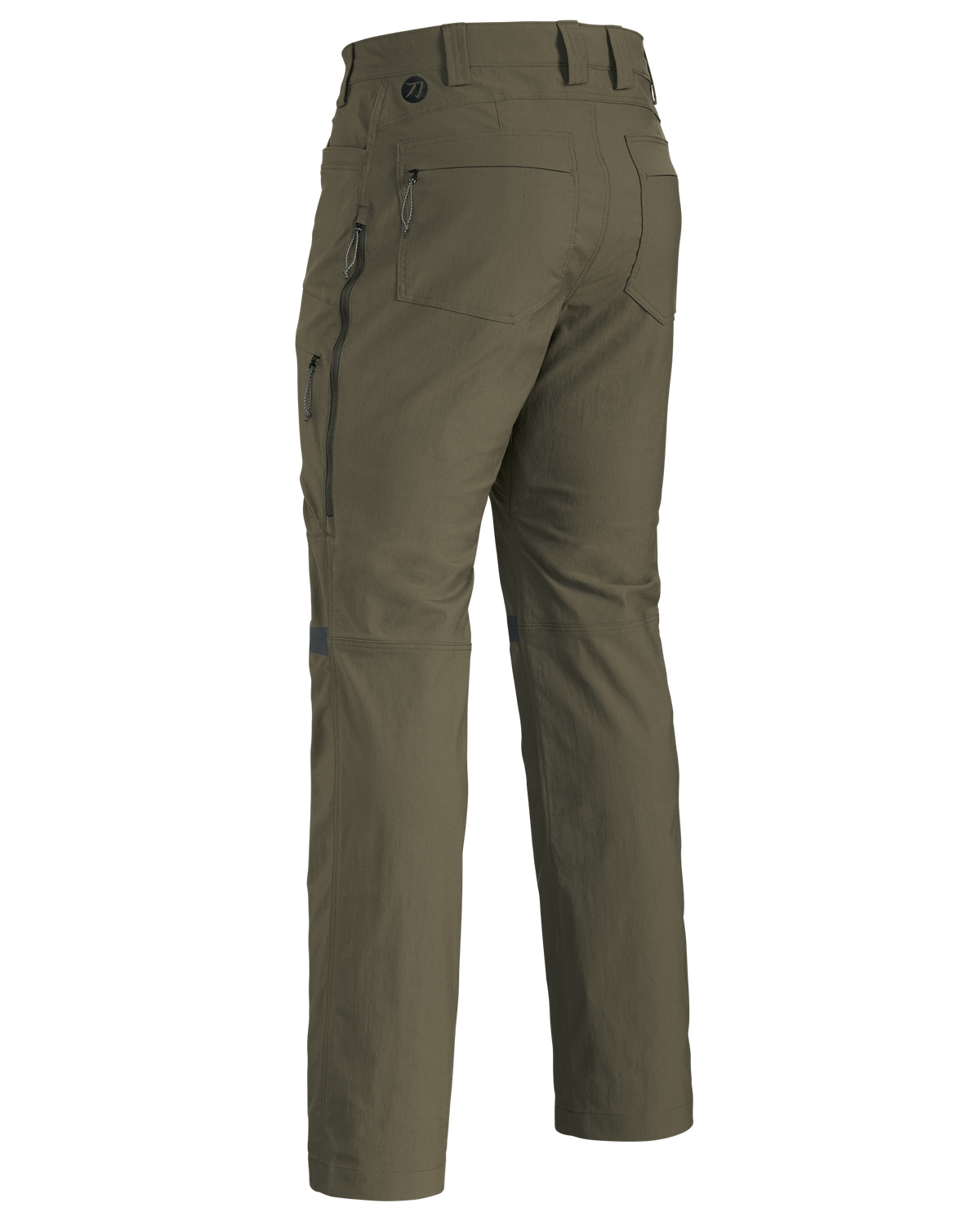 Back of KUIU Kutana Stretch Woven Pant in Ash Brown
