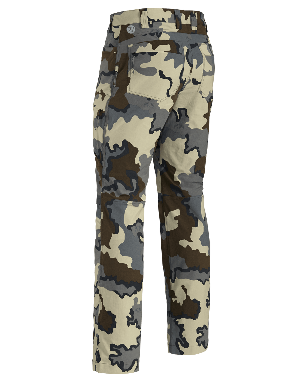 Back of KUIU Kutana Stretch Woven Pant in Vias Camouflage