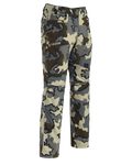 Front of Kutana Stretch Woven Pant in Vias Camouflage