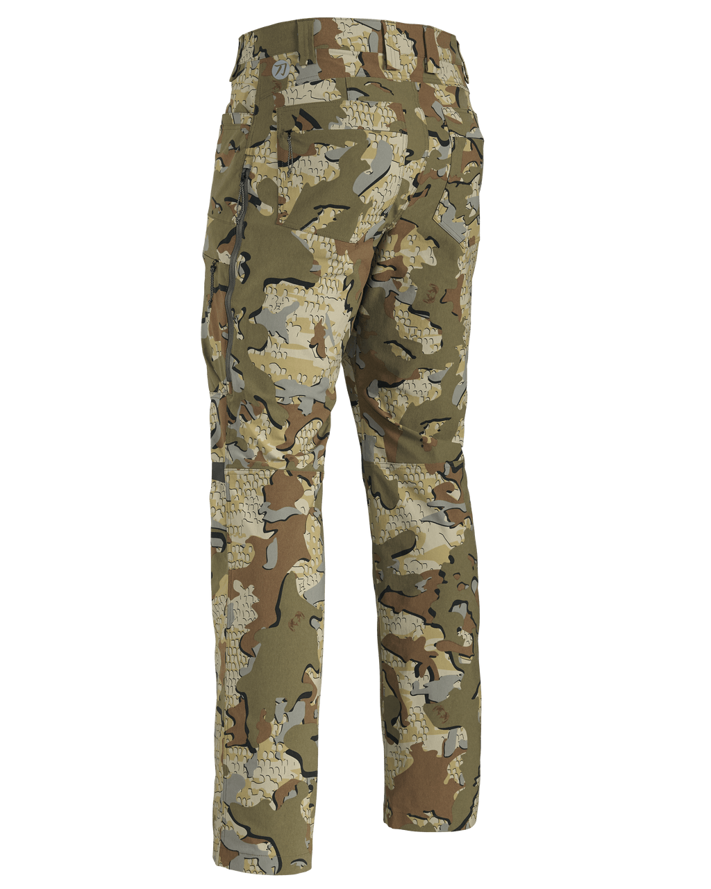 Back of KUIU Kutana Stretch Woven Pant in Valo Camouflage