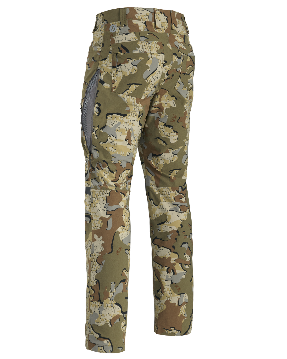 Back of Kutana Stretch Woven Pant in Valo Camouflage