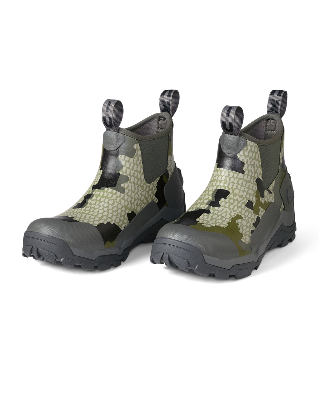 Front of KUIU Ankle Mud Boot in Verde Camouflage