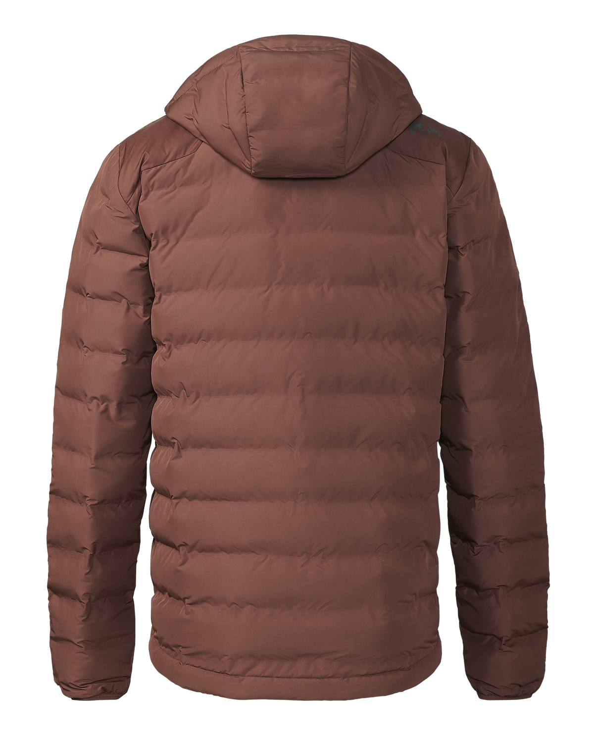 Back of  Element Hooded Jacket in Cedar Brown