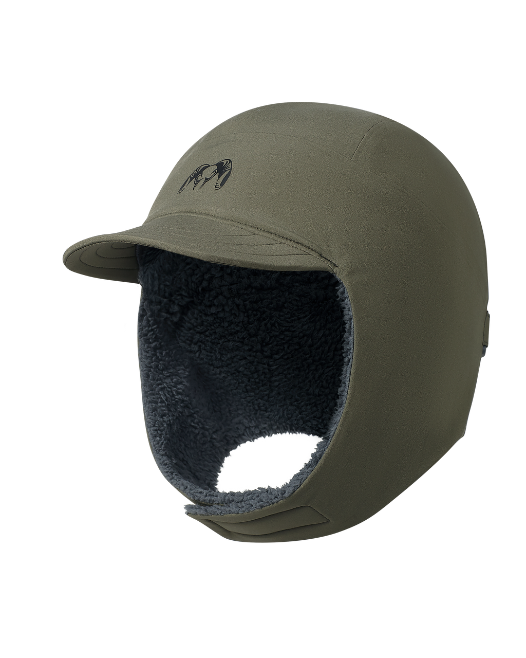 Angled, front of Mountain PRO Hat  in Ash Brown