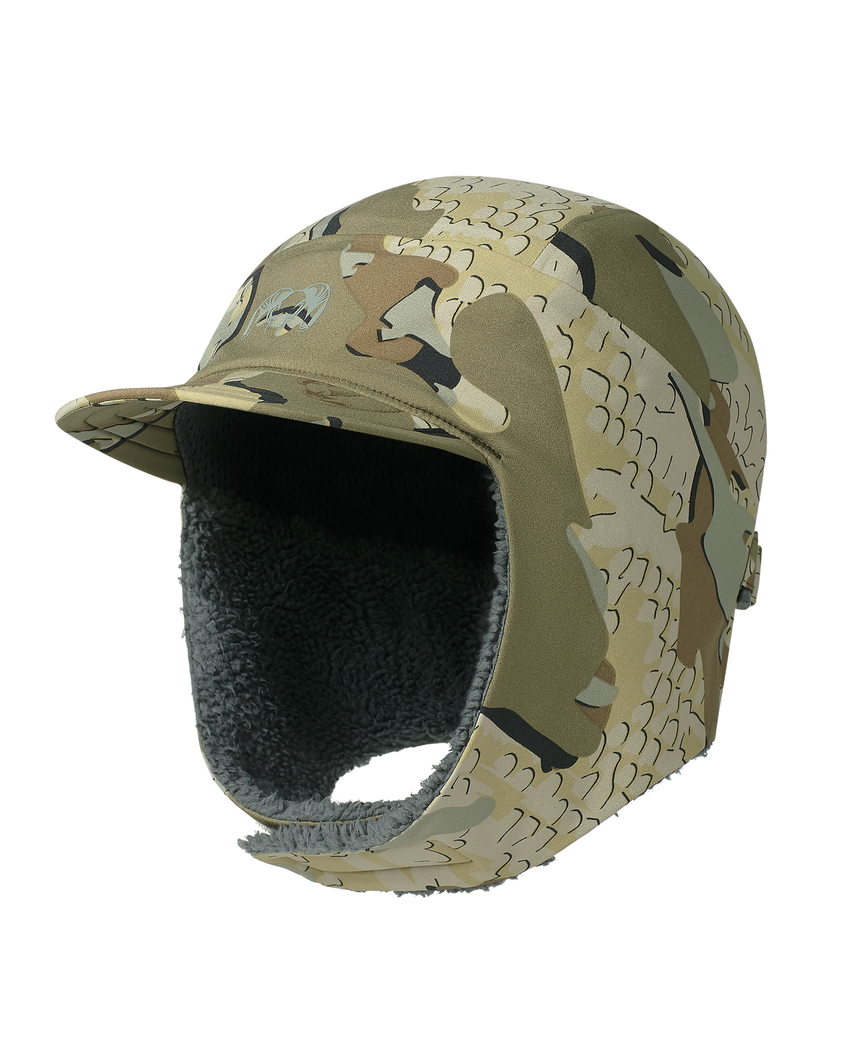 Angled, front of Mountain PRO Hat  in Valo Camouflage