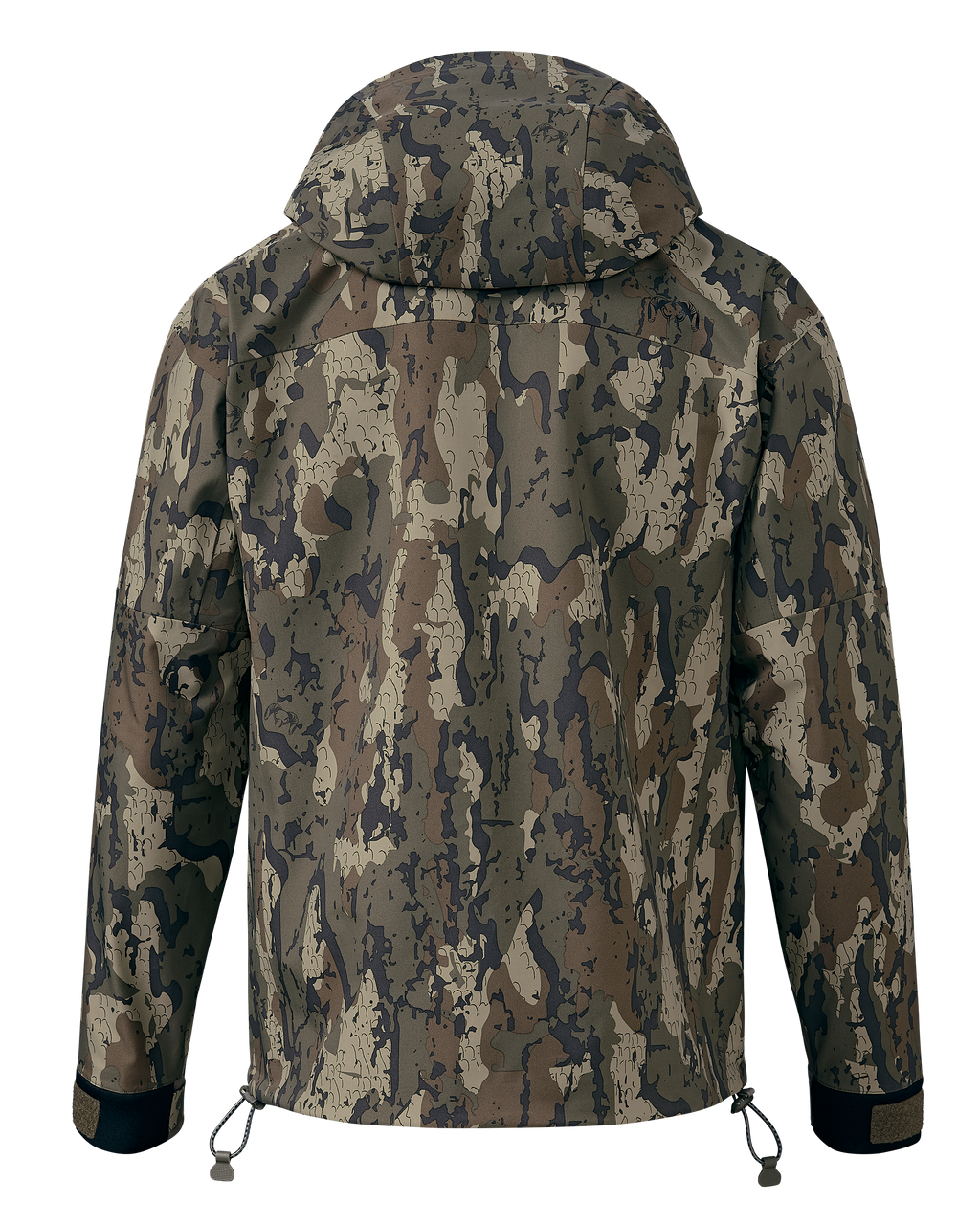 Back of HD Flex Storm Shell Jacket in Veros Camouflage