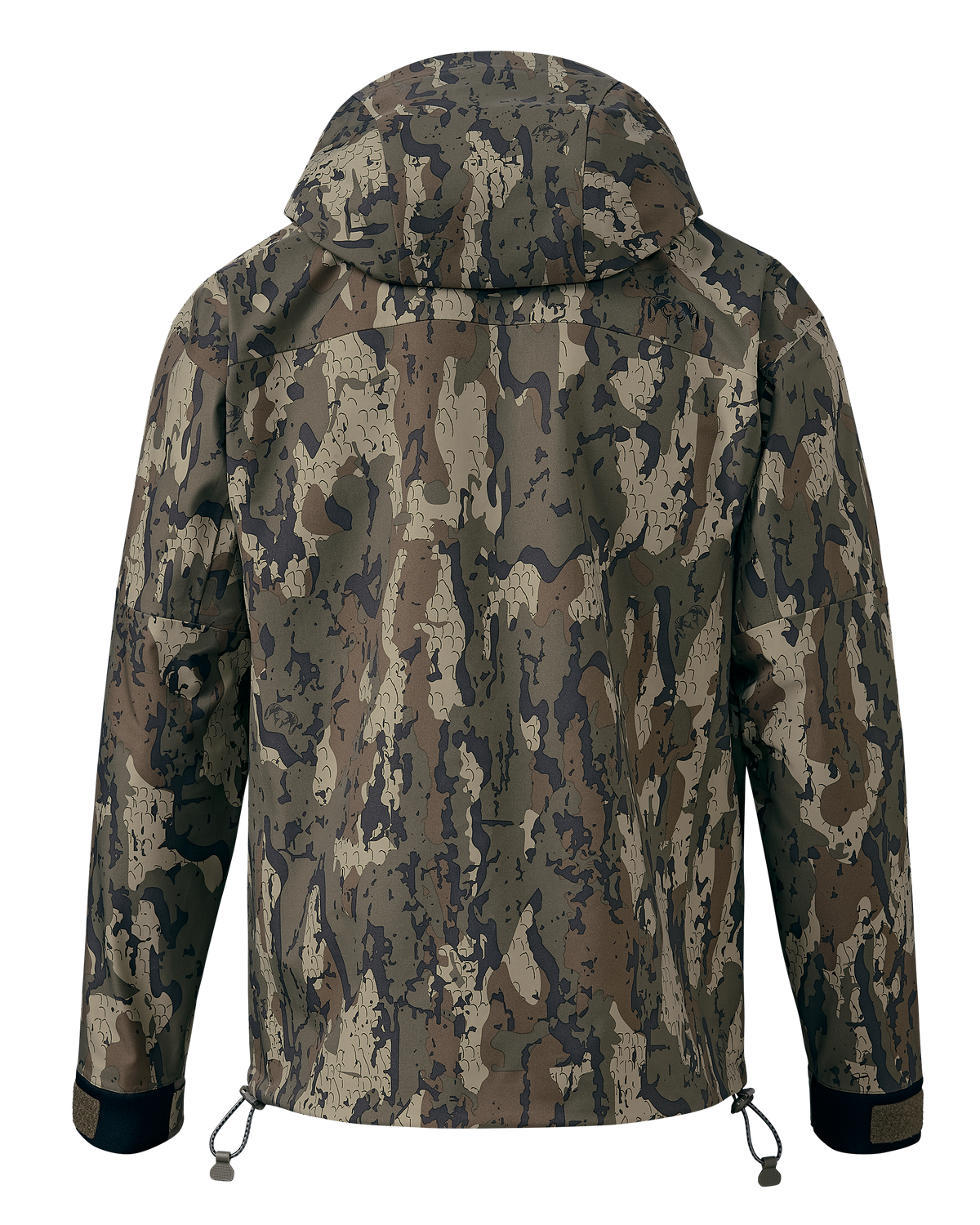 Back of HD Flex Storm Shell Jacket in Veros Camouflage