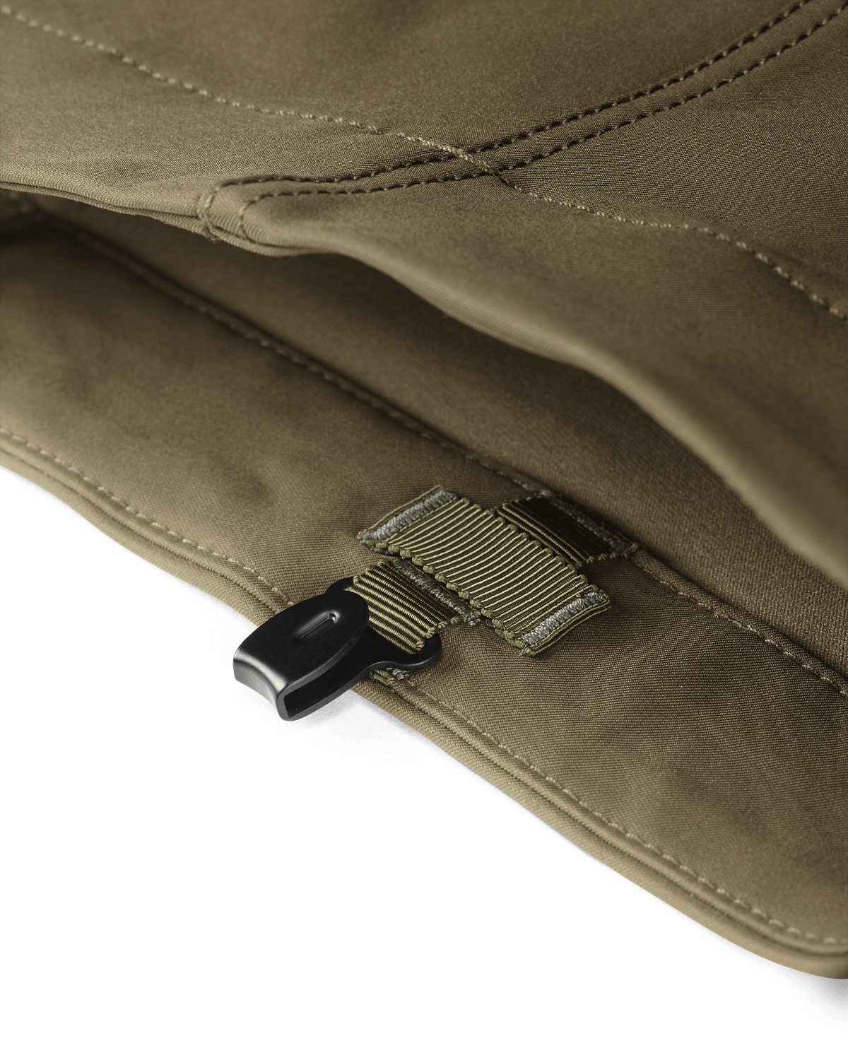 PRO Brush Pant boot lace hook to keep the lower pant in place while traversing through heavy brush