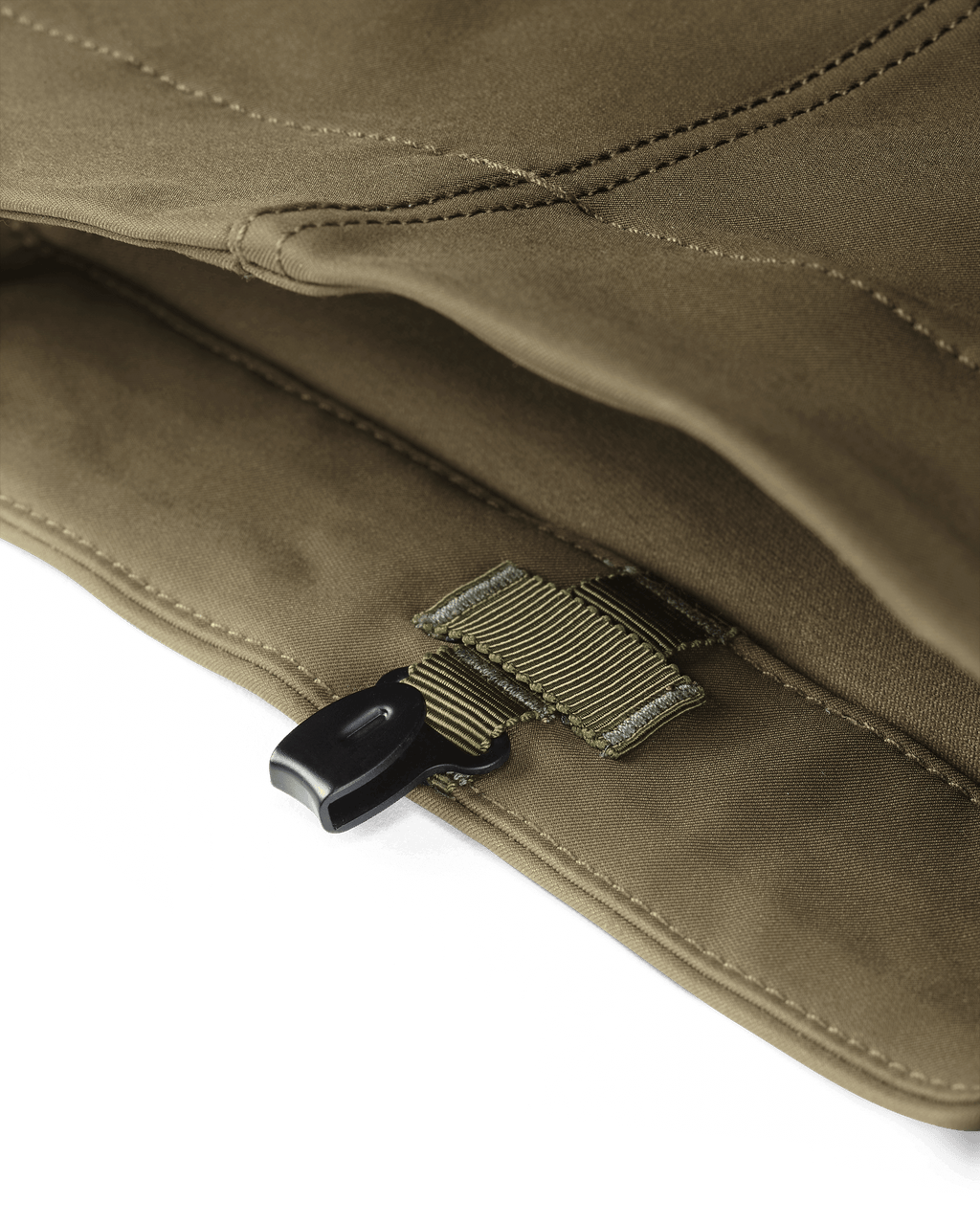 Bottom of pant leg showing the boot hook with keeper loop on PRO Brush Pant in Valo Camouflage