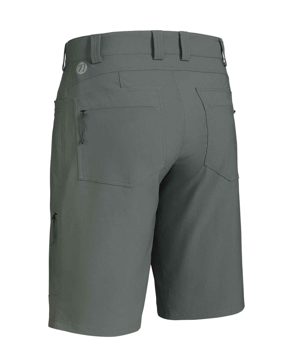 Back of KUIU Kutana Stretch Woven 13″ Short in Stone Grey