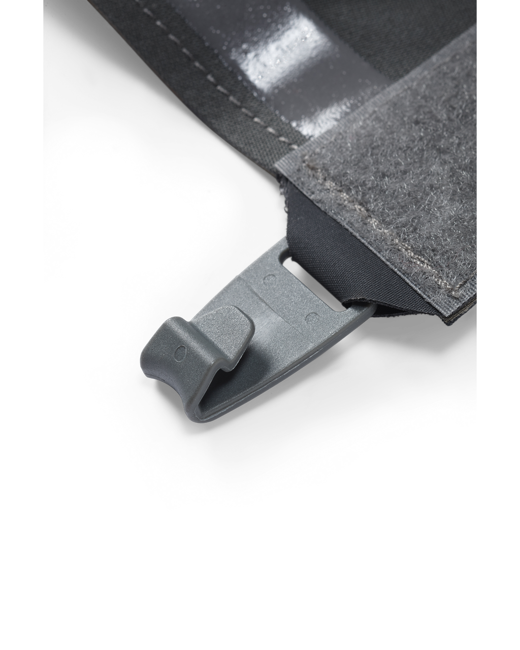 Lower, Detailed View of Kutana Storm Gaiter in Valo Camouflage Highlighting Boot Lace Hook