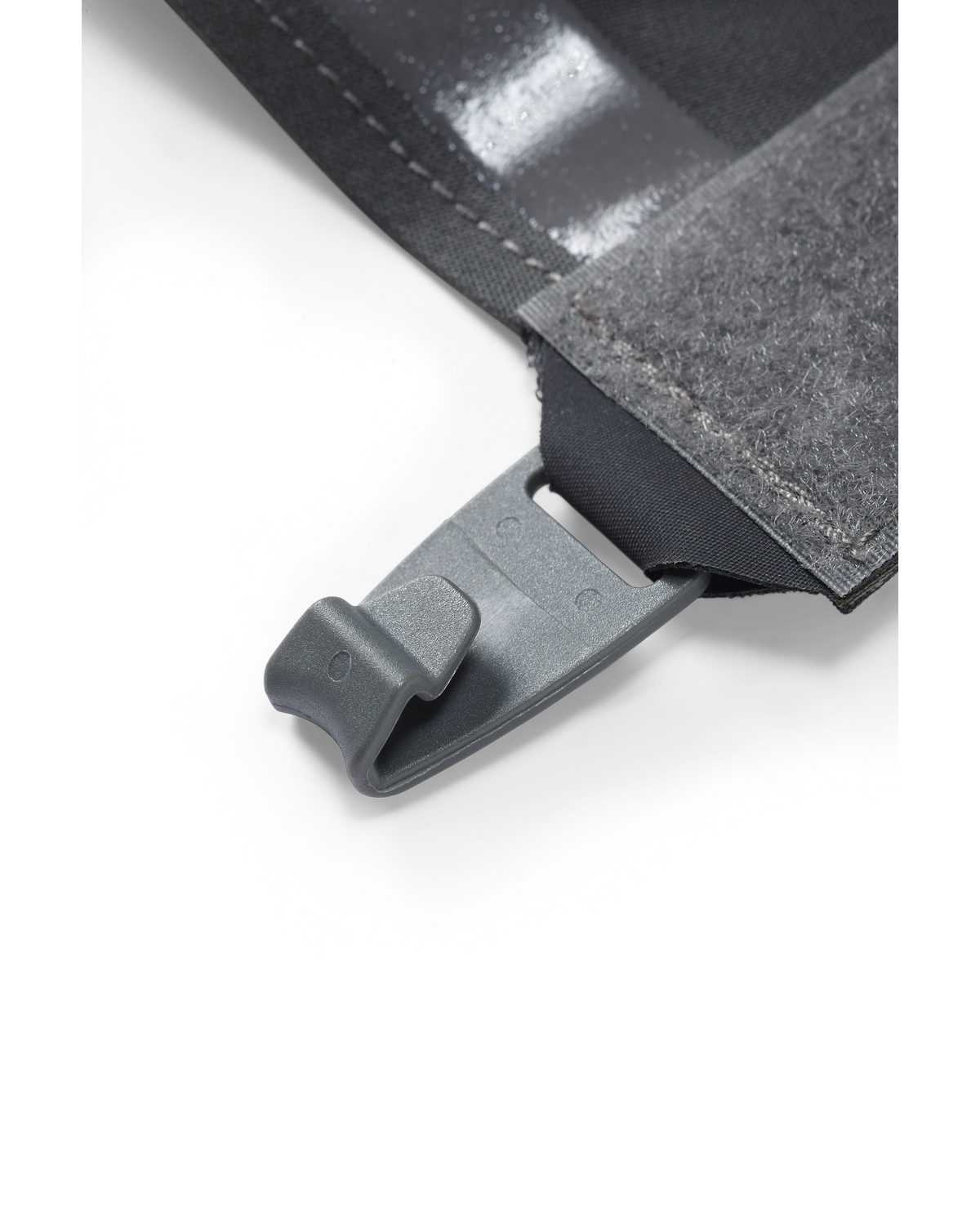 Lower, Detailed View of Kutana Storm Gaiter in Valo Camouflage Highlighting Boot Lace Hook