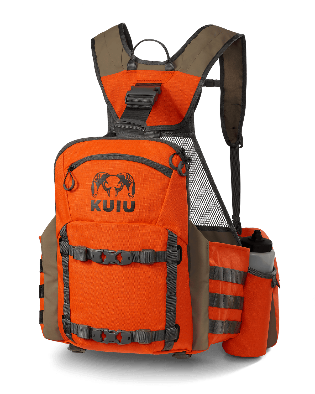 Front of Upland Field Vest in Blaze Orange
