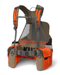 Back of Upland Field Vest in Blaze Orange