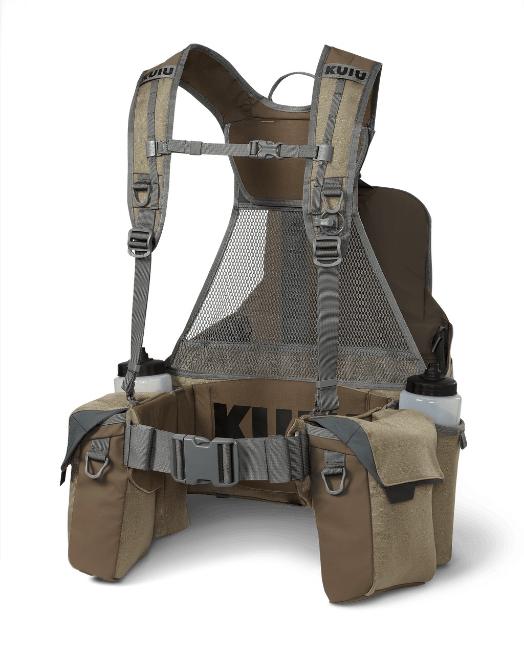 Back of Upland Field Vest in Khaki