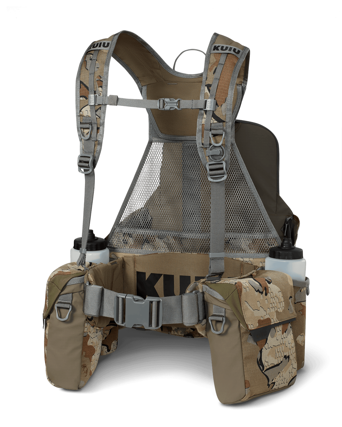 Back of Upland Field Vest in Valo Camouflage