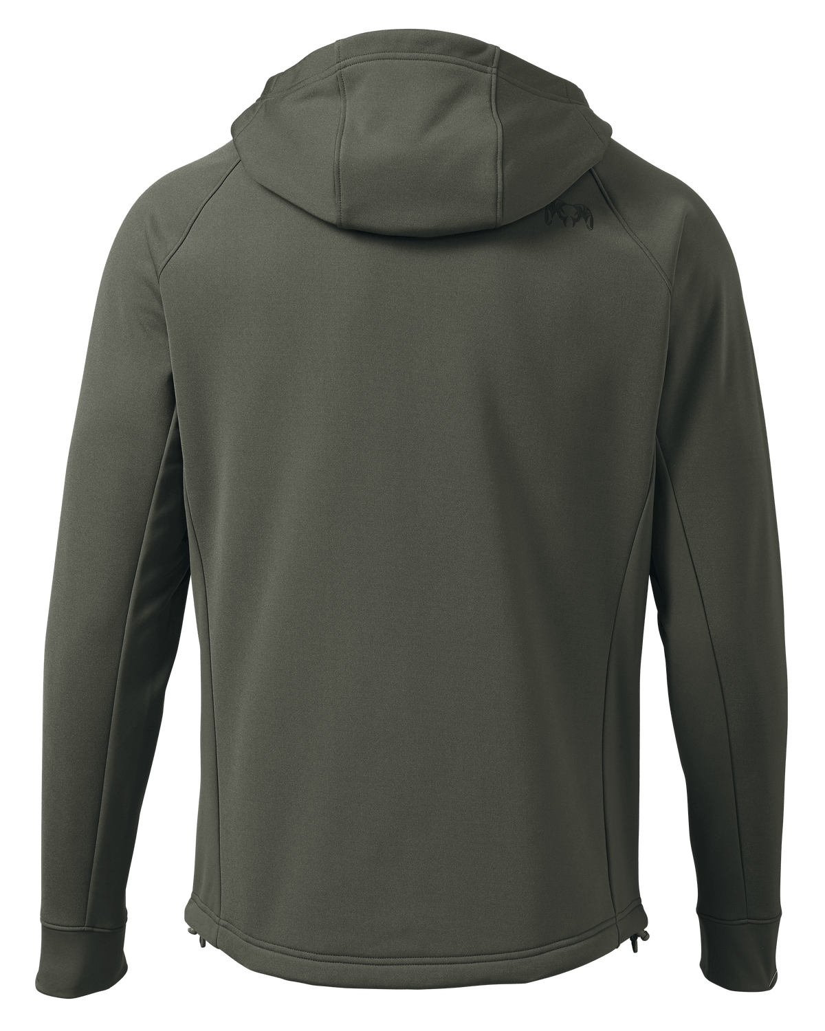 Back of StrongFleece 275 Full Zip Hoodie in Ash