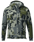 Front of StrongFleece 275 Full Zip Hoodie in Verde Camouflage