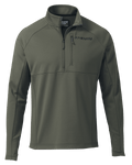 Front of StrongFleece 190 Zip-T in Ash Brown
