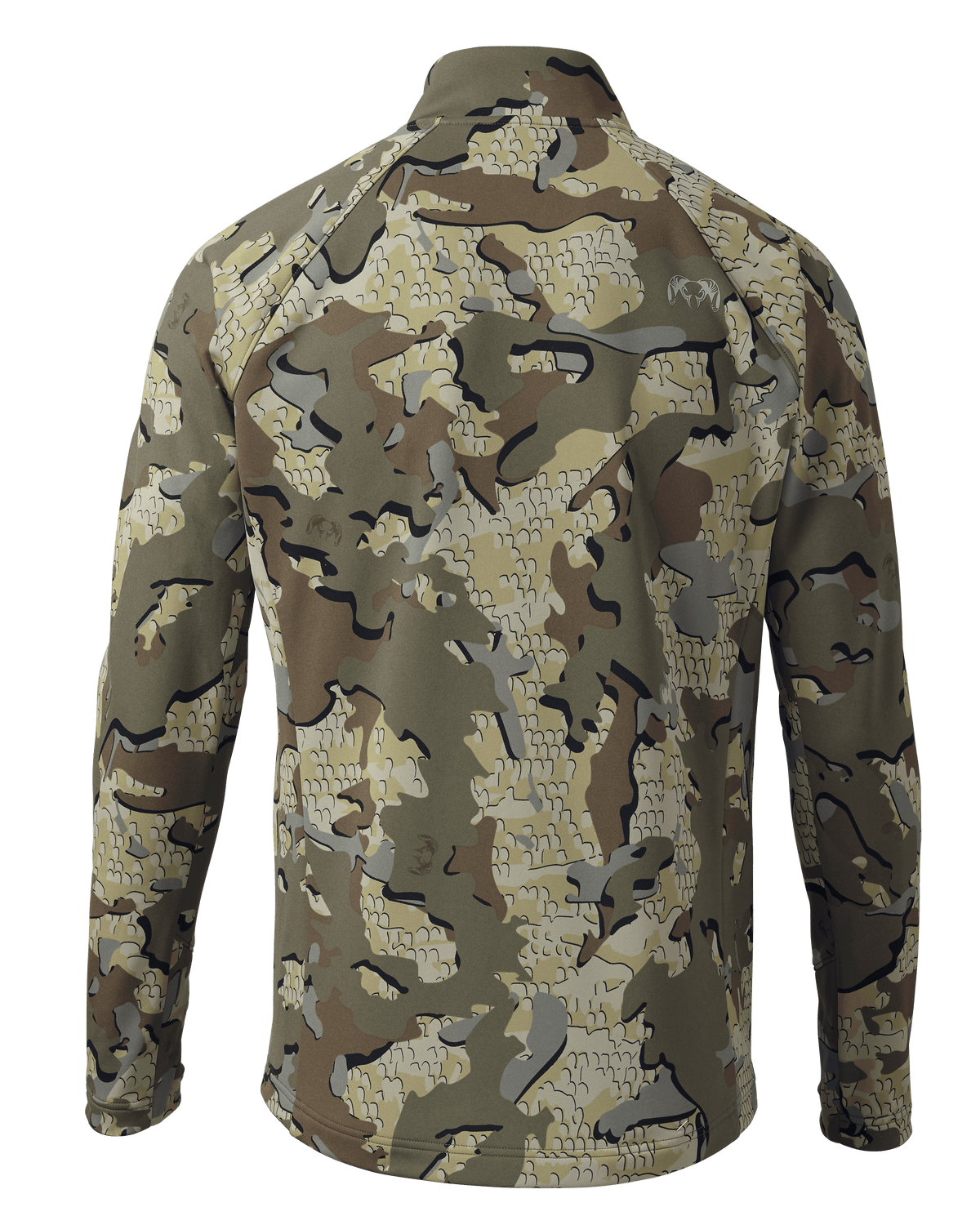 Back of StrongFleece 190 Zip-T in Valo Camouflage