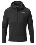 Front of StrongFleece 235 Zip-T Hoodie in Black