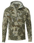 Front of StrongFleece 235 Zip-T Hoodie in Valo Camouflage