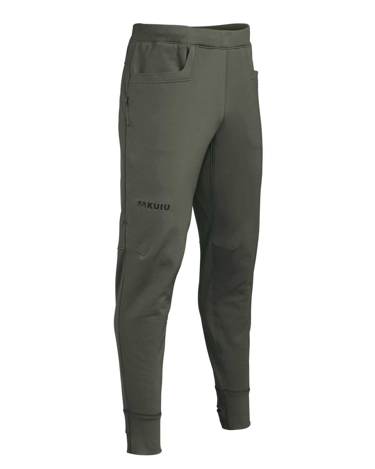 Front of StrongFleece 290 Layering Pant in Ash Brown