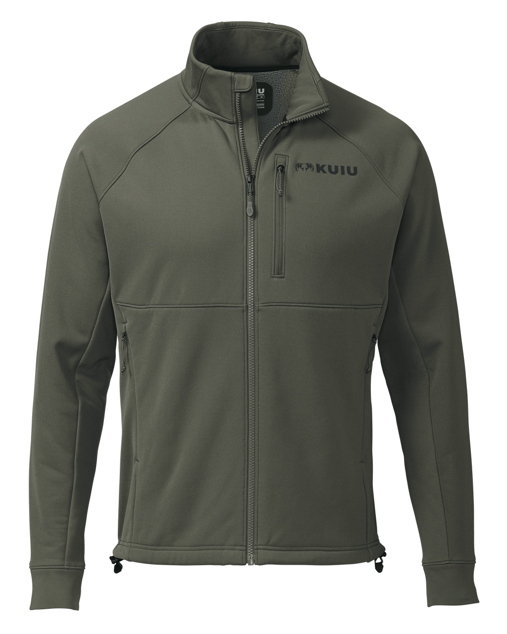 Front of StrongFleece 290 WF Full Zip in Ash Brown
