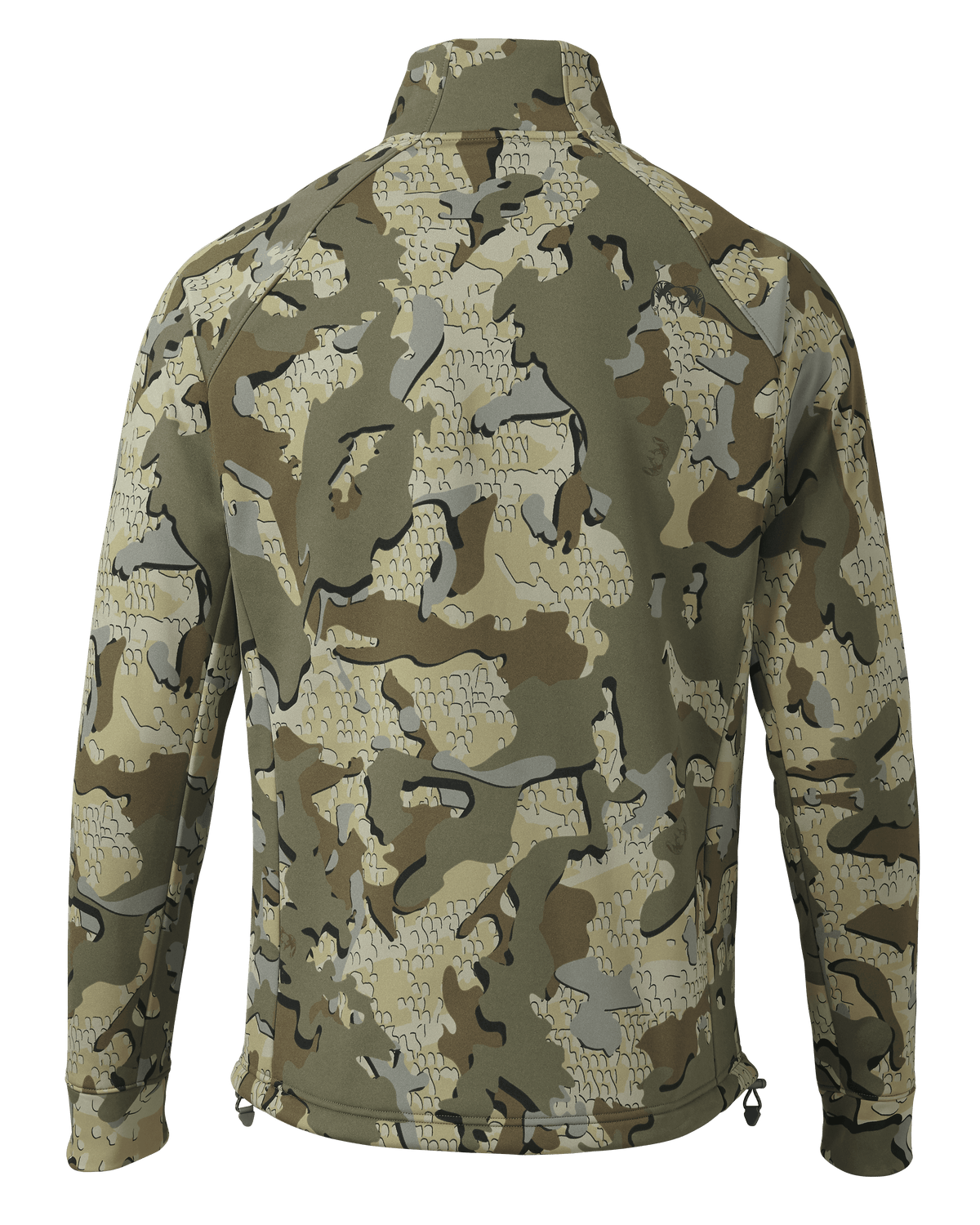 Back of StrongFleece 290 WF Full Zip in Valo Camouflage