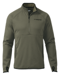 Front of Encounter 290 Fleece Zip-T in Ash Brown