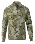 Front of Encounter 290 Fleece Zip-T in Valo Camouflage