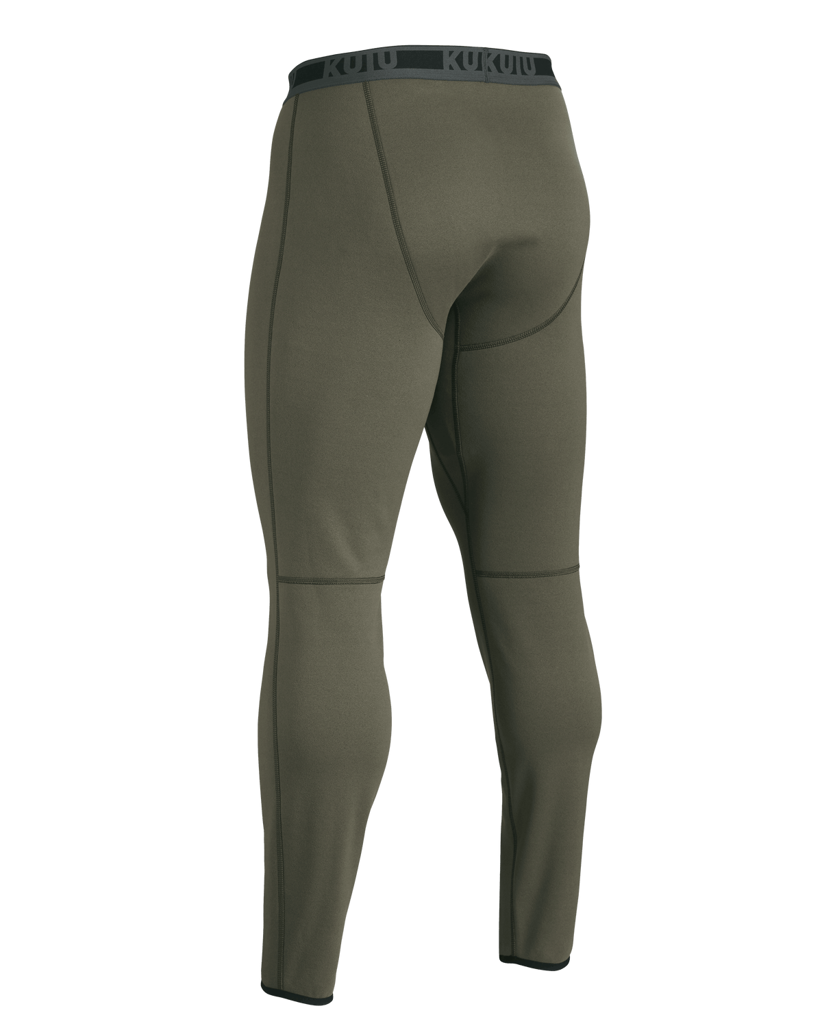 Back of Heavy Weight 290 Fleece Bottom in Ash