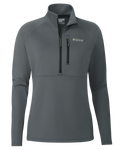 Front of Women's StrongFleece 190 Zip-T in Gunmetal Grey