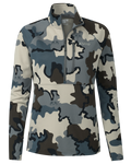 Front of Women's StrongFleece 190 Zip-T in Vias Camouflage