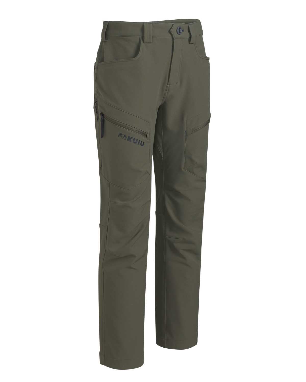 Front of Youth Attack Pant in Ash Brown