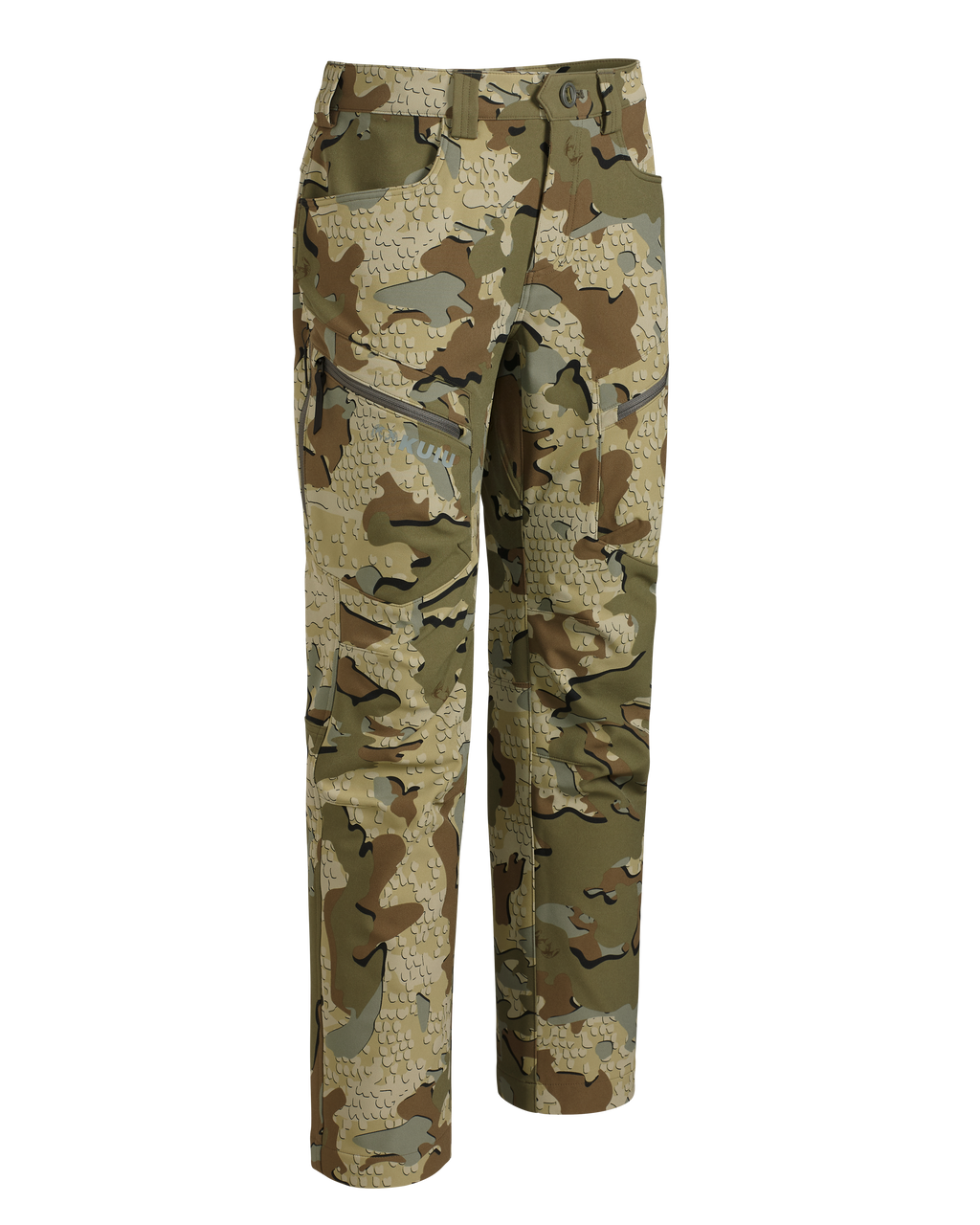 Front of Youth Attack Pant in Valo Camouflage