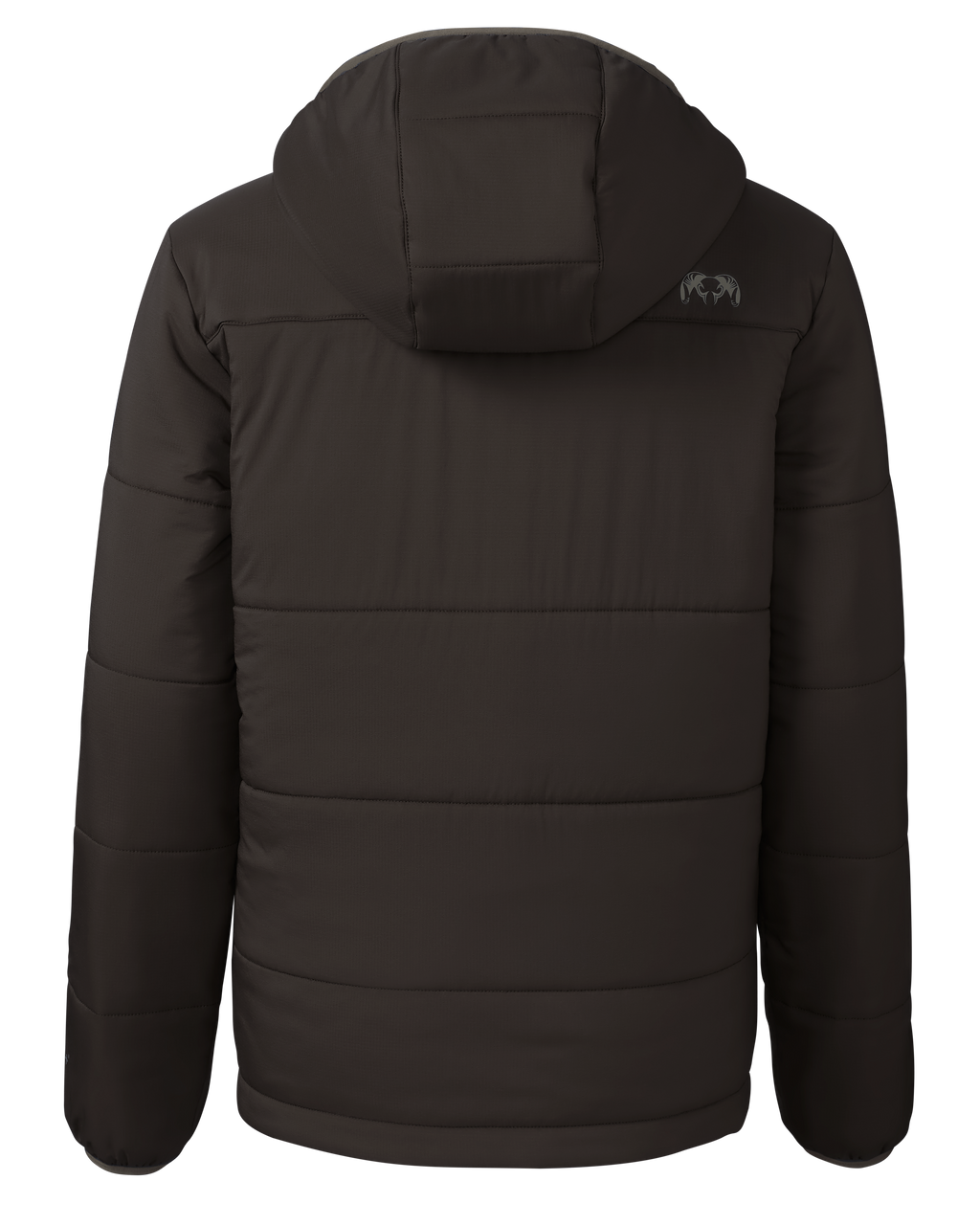 Back of reversible side in Dark Grey Color of the Youth Reversible Jacket in Vias Camouflage