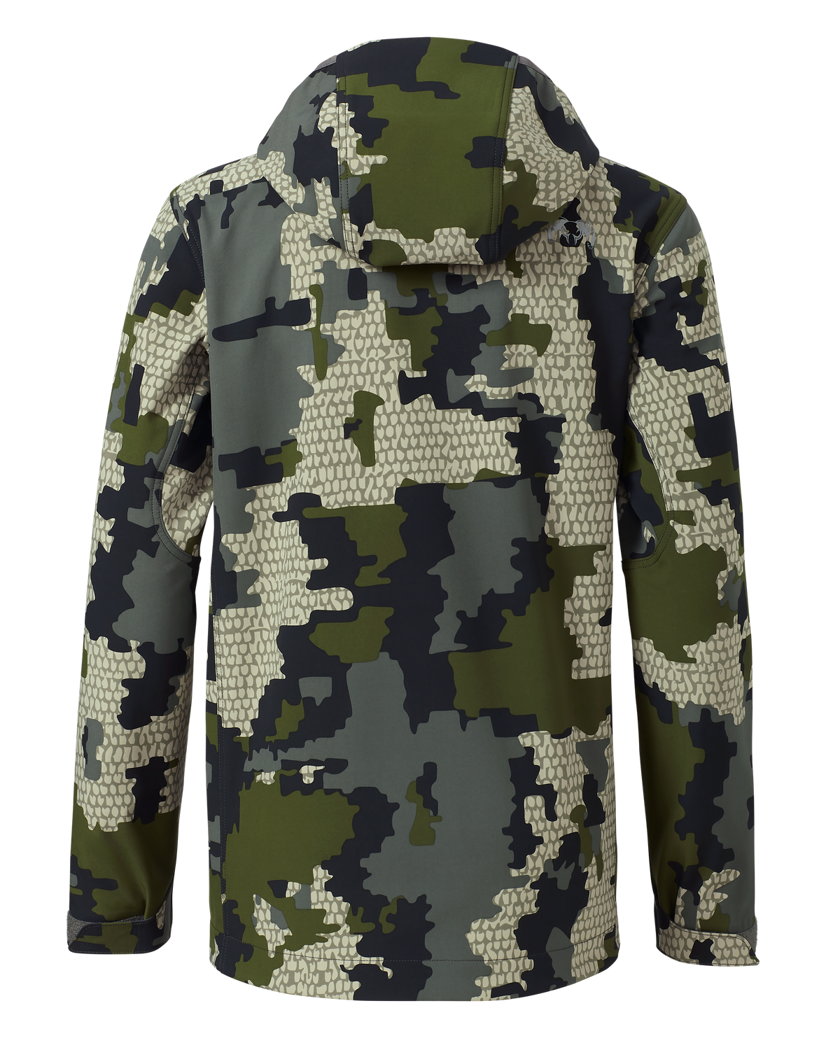 Back of Youth Trailblazer Jacket in Verde Camouflage