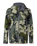 Front of Youth Trailblazer Jacket in Verde Camouflage