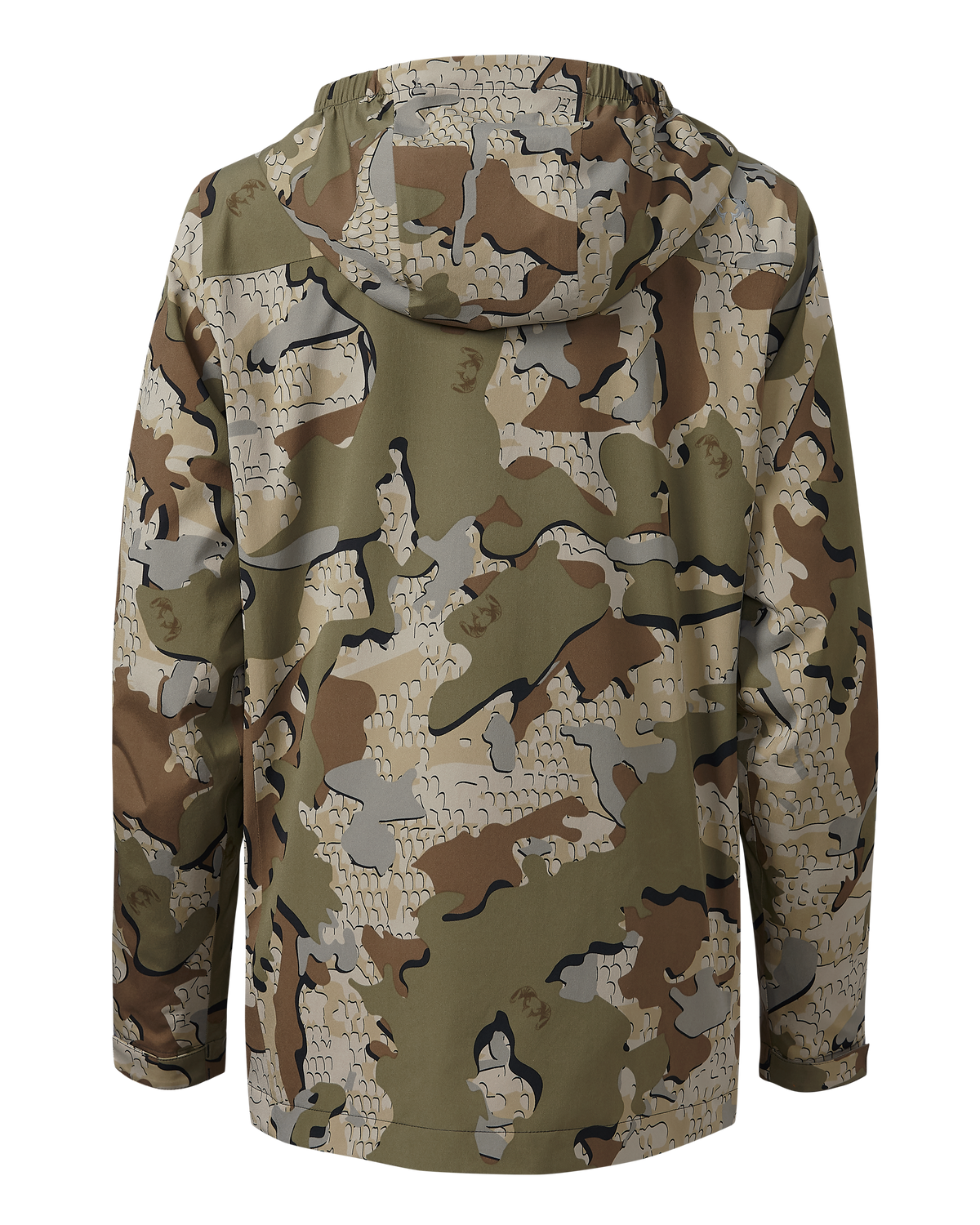 Back of Youth Versa Rain Jacket in Valo Camouflage
