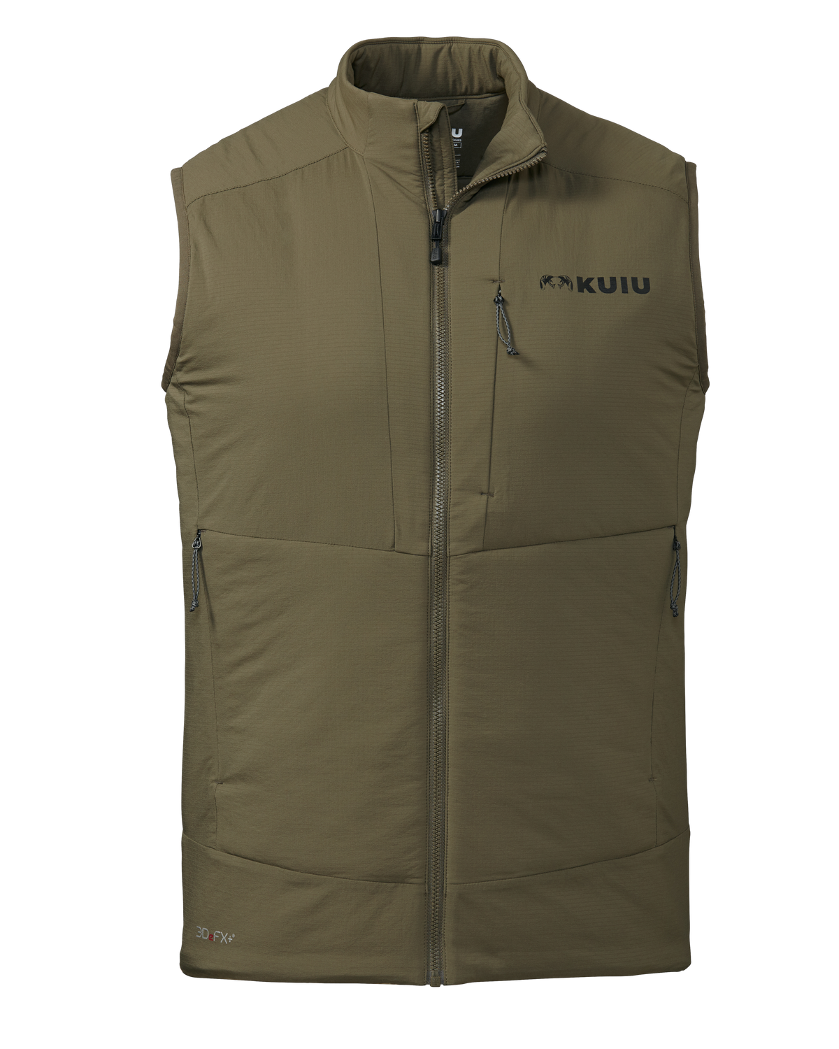 Front of Kenai Vest in Ash Brown