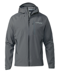 Front of Chugach TR Rain Jacket in Gunmetal Grey