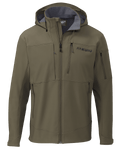 Front of Guide PRO Hooded Jacket in Ash Brown