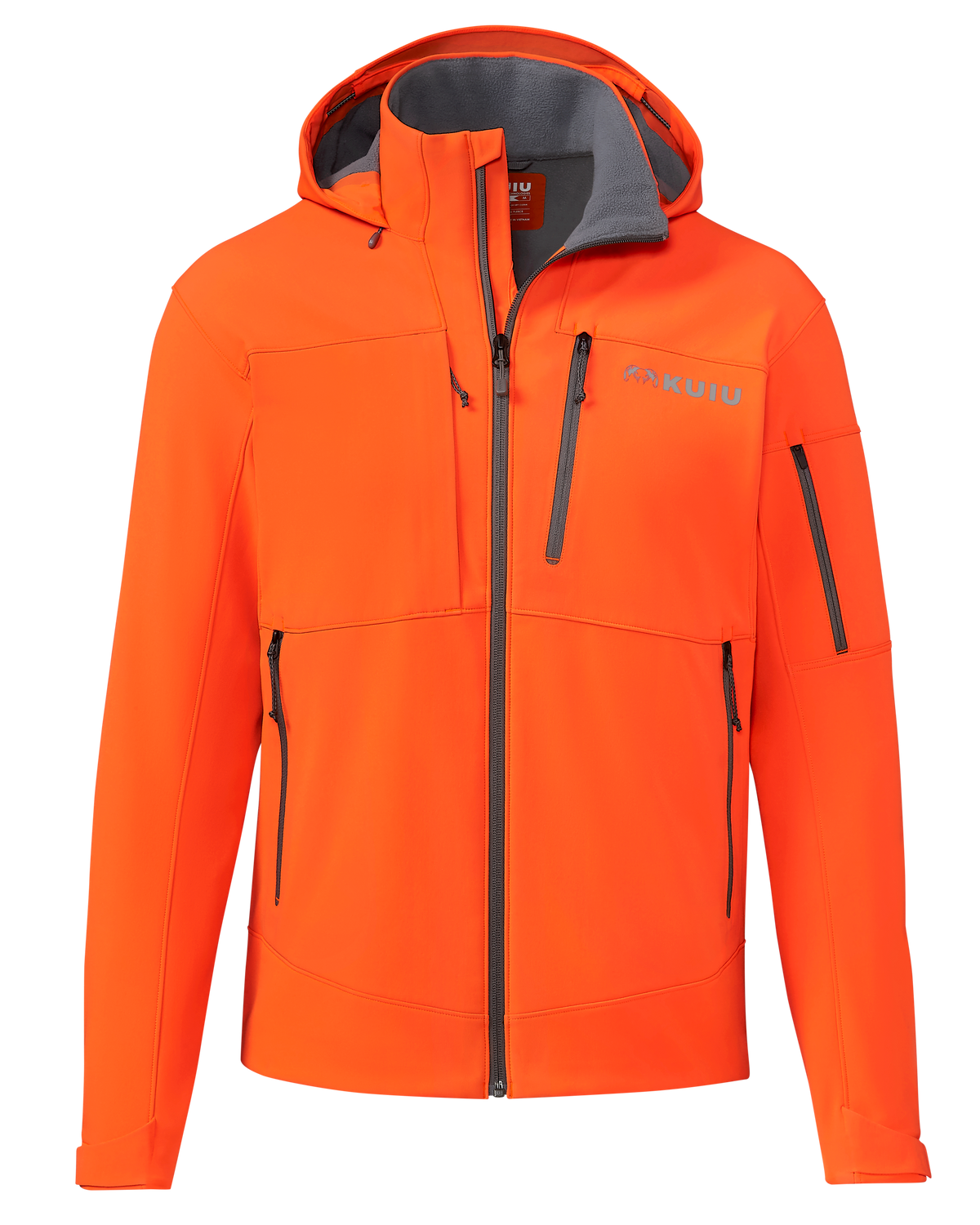 Front of Guide PRO Hooded Jacket in Blaze Orange