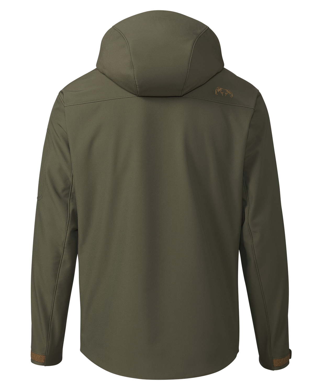 Back of Guide PRO Hooded Jacket in Evergreen