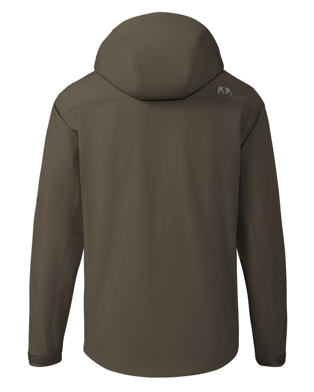 Back of Guide PRO Hooded Jacket in Major Brown