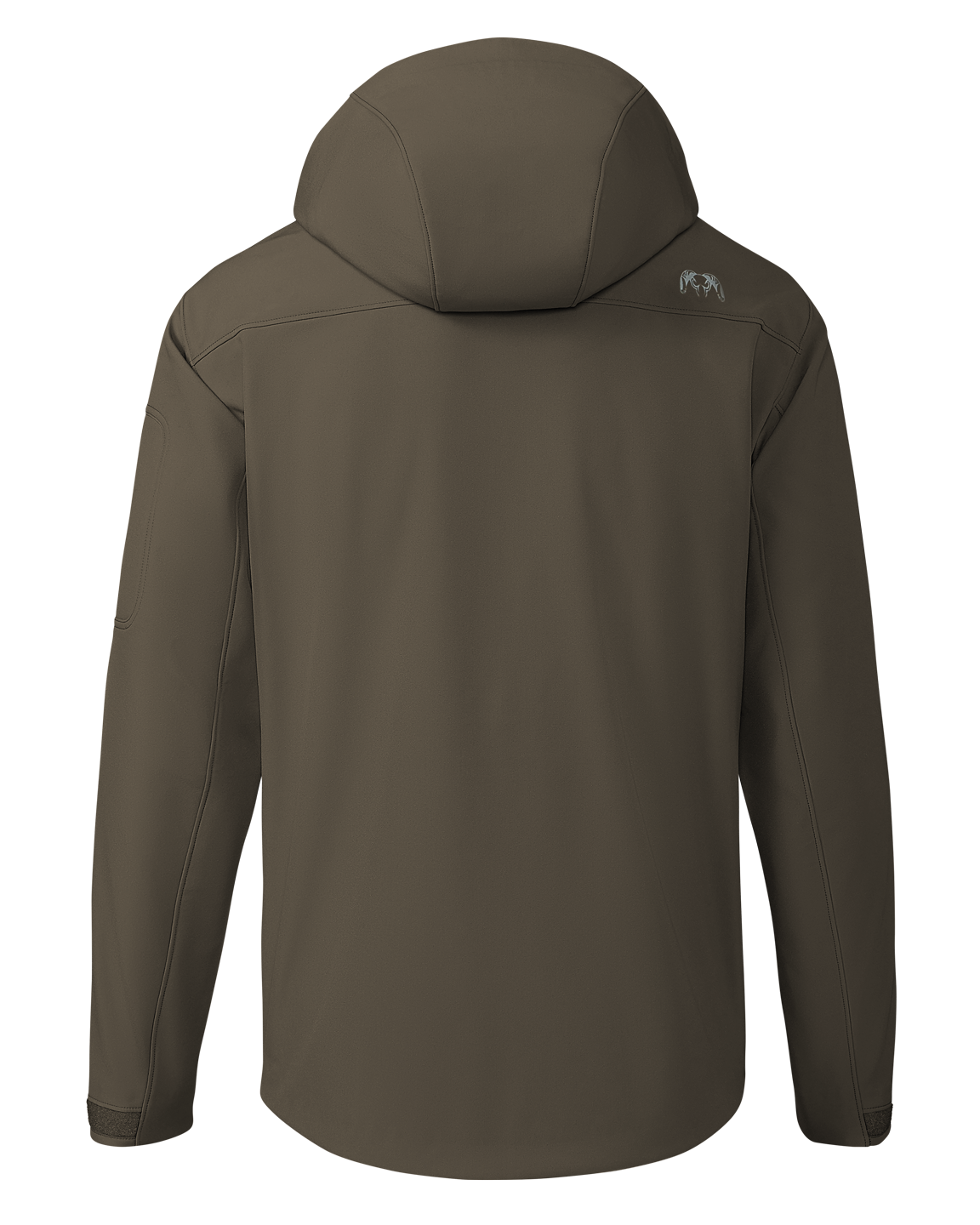 Back of Guide PRO Hooded Jacket in Major Brown
