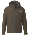 Front of Guide PRO Hooded Jacket in Major Brown