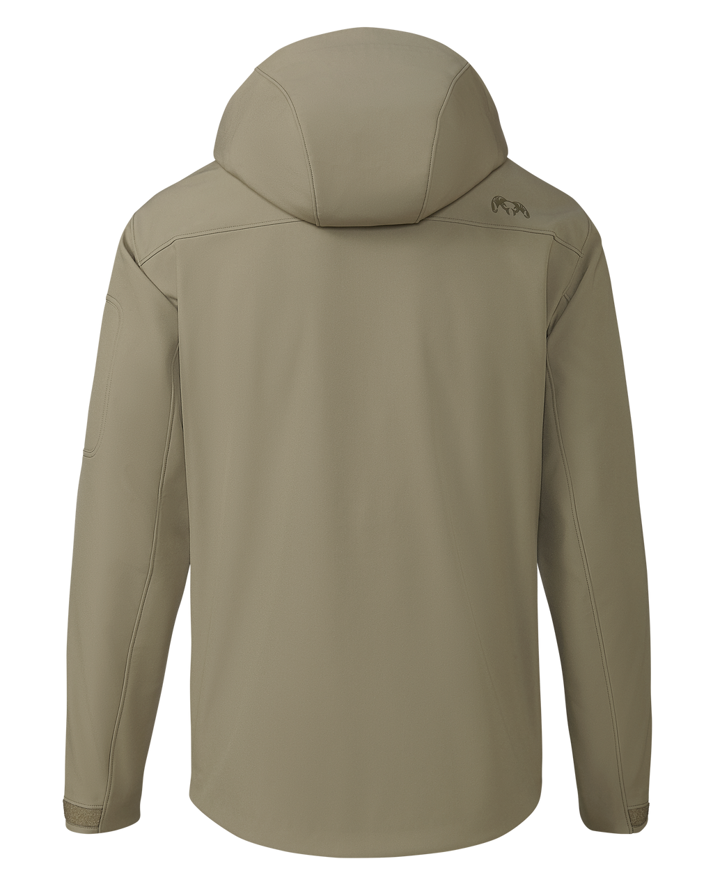 Back of Guide PRO Hooded Jacket in Arctic Shadow Khaki