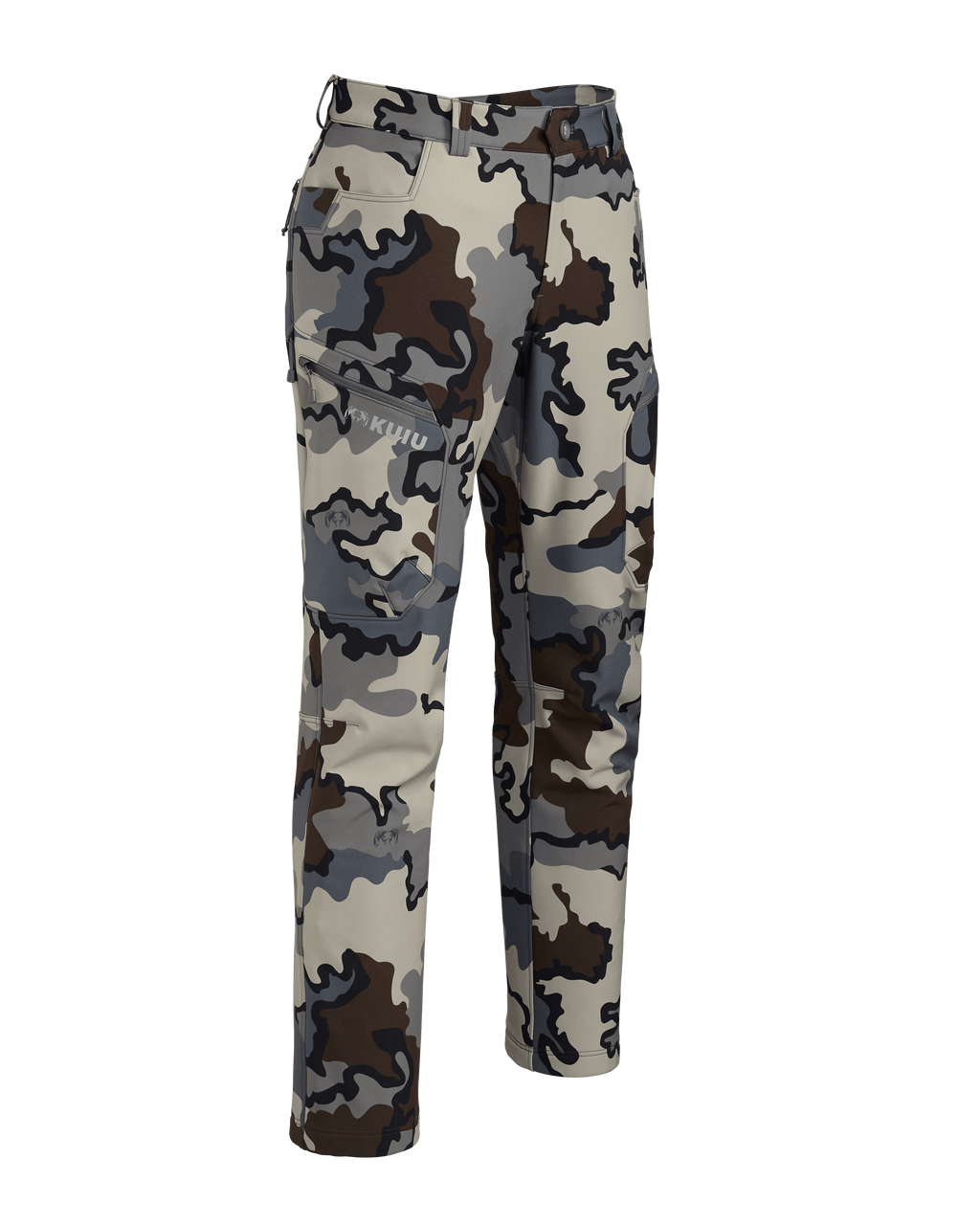 Front of Women's Guide PRO Pant in Vias Camouflage